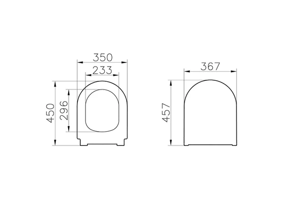 Vitra Integra Round Yavaş Kapanır Klozet Kapağı, Metal Menteşeli, Kolay Sökülebilir, Mat Beyaz, 131-001R009 - 2