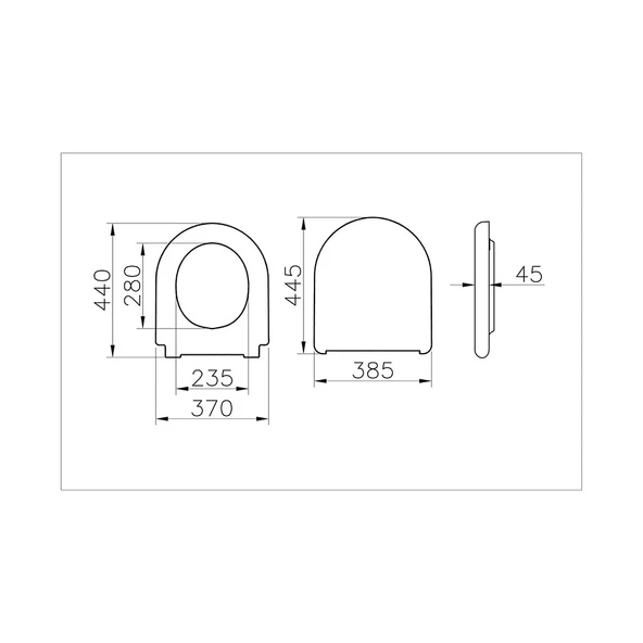 Vitra Liquid Klozet Kapağı, Kolay Sökülebilir (Yavaş Kapanır), 137-003R009 - 3