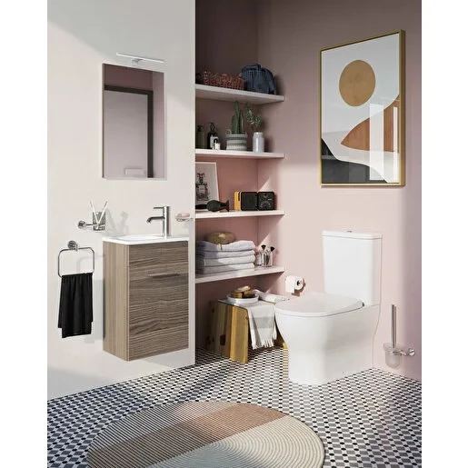 75064 Vitra Mia Demonte Set, 40 cm, Kapaklı, (Lavabo Dolabı, Aydınlatmalı Ayna), Cordoba - 2