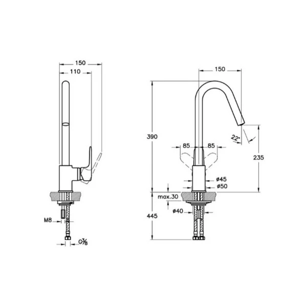 A4274223 Artema Root Round Eviye Bataryası, Altın - 2