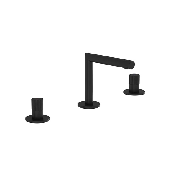 A4258336WTC VitrA Origin Ankastre Lavabo Bataryası (3 Delikli Lavabolar için), Mat Siyah