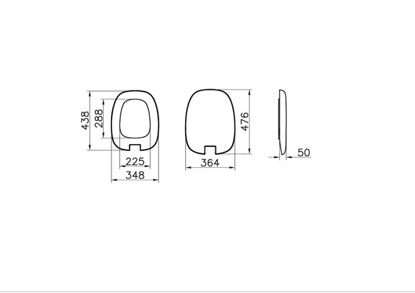 Vitra Plural Klozet Kapağı, Metal Menteşeli, Yavaş Kapanır, Kolay Sökülebilir, Beyaz, 126-003-009 - 3