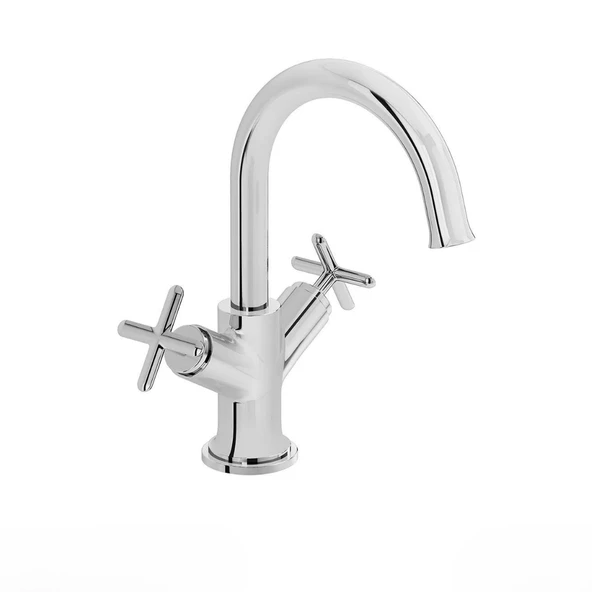 A42884 VitrA Origin Classic Lavabo Bataryası (Çift Kumandalı) Krom
