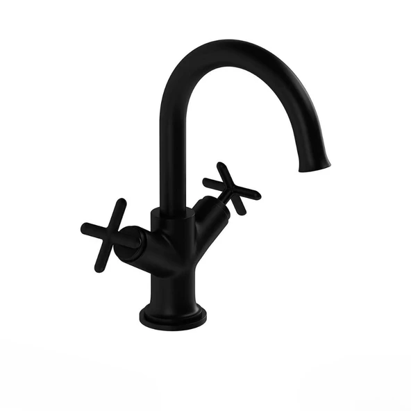 A4288436 VitrA Origin Classic Lavabo Bataryası (Çift Kumandalı) Mat Siyah