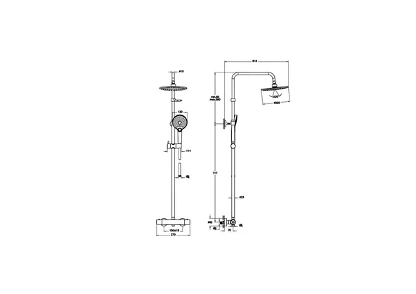 A47200 Artema AquaHeat Joy 220 Duş Kolonu ve Termostatik Duş Bataryası Sistemi - 2
