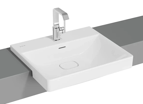 Vitra Metropole Yarım Tezgah Lavabo, 55 cm, 7531B003-0001