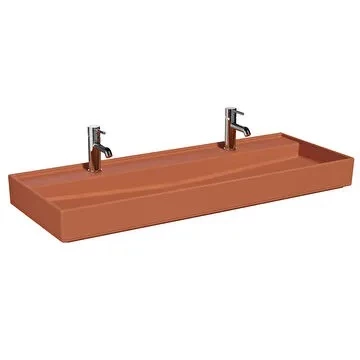 7418B077-0041 Vitra ArchiPlan Lavabo, 120x46 cm, Mat Terra Rosa