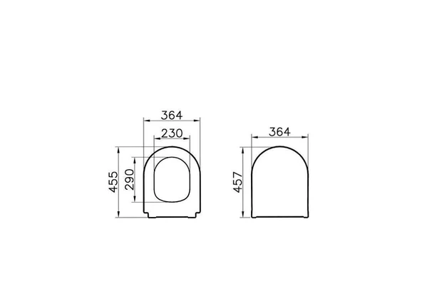 Vitra Slim Ses Yok Kapak Model-2(Kemer-S50), Yavaş Kapanır, 110-003-009 - 4
