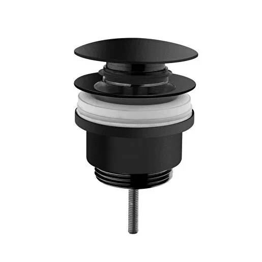 A4514936WTC Vitra Origin Lavabo Yuvarlak Süzgeci (Universal-Basmalı aç-kapa), Mat Siyah