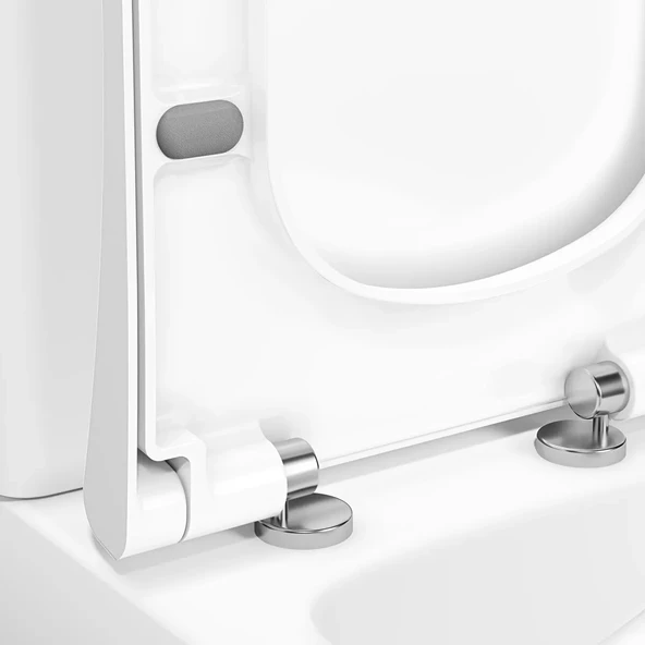 Vitra Integra Yavaş Kapanır Klozet Kapağı, Metal Menteşeli - 3