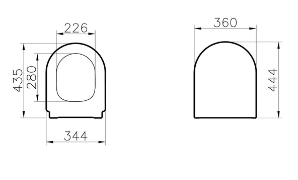 Vitra Zentrum Klozet Kapağı, Yavaş Kapanır, 127-003-009 - 4