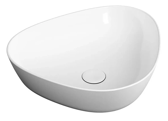 Vitra Plural Üçgen Alçak Çanak Lavabo, 47 cm, 7812B403-0016
