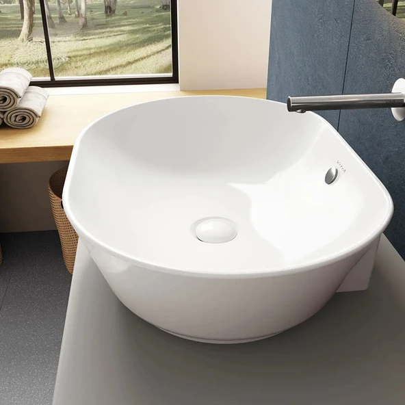Vitra Geo Oval Çanak Lavabo, 55 cm, 7427B003-0012 - 2