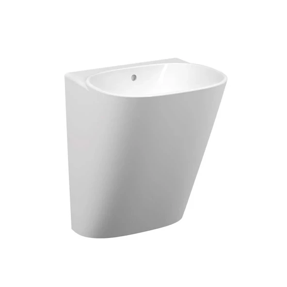 5799B403-0012 Vitra Frame Monoblok Lavabo, 50 cm, Beyaz, Armatür Deliksiz