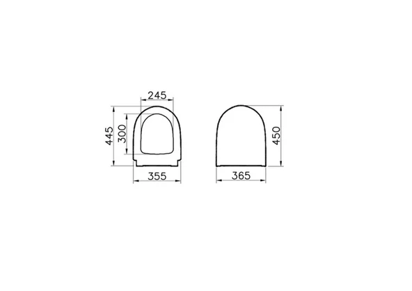 Vitra Sento Klozet Kapağı, Yavaş Kapanır, 86-003-009 - 5