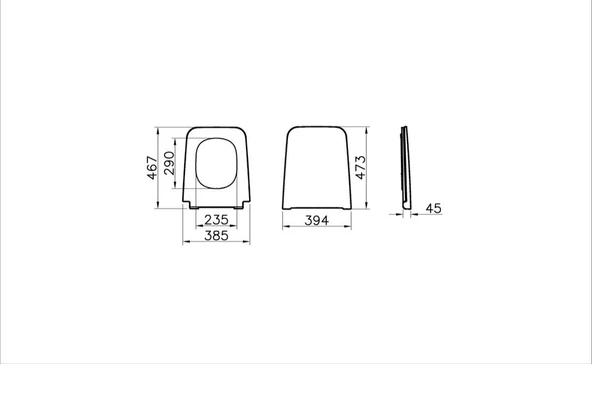 Vitra Equal Klozet Kapağı, Yavaş Kapanır, Kolay Sökülebilir 119-003R009 - 4