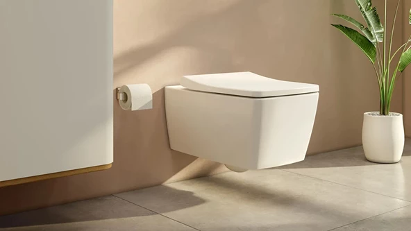 7672B003-1684 Vitra Metropole Rim-ex Kanalsız Asma Klozet, Entegre Ara Musluklu - 2