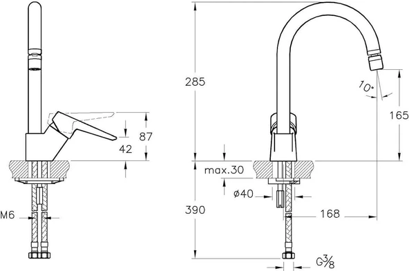 A42148 Artema Solid S Mafsallı Eviye Bataryası - 2