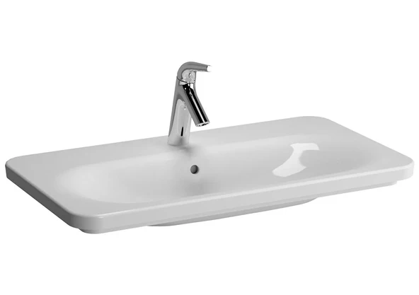 5686B003-0033 Vitra Nest Trendy Tezgah Üstü Lavabo, 3 Armatür Delikli, 80 cm