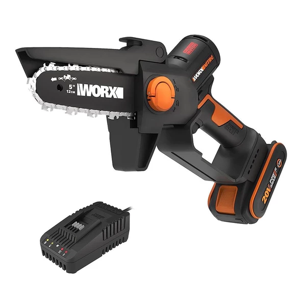 WORX WG325E 20Volt 2.0Ah Li-ion 12CM Profesyonel Şarjlı Kömürsüz Zincirli Testere ürün görseli