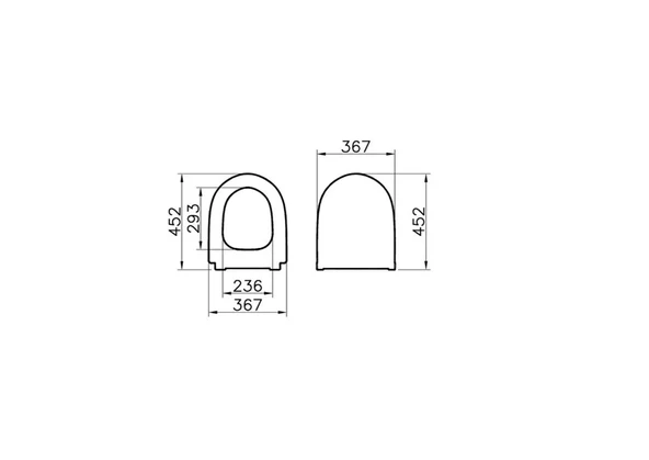 Vitra Sento Slim Klozet Kapağı, Yavaş Kapanır, 120-003-009 - 4