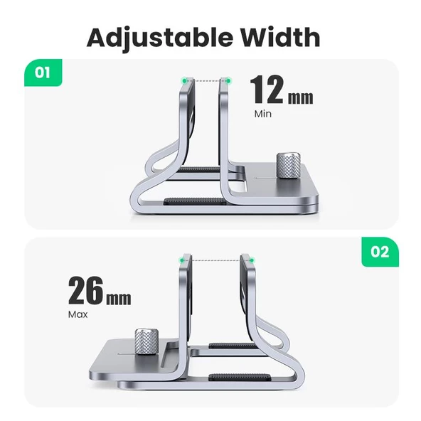 UGREEN ALÜMINYUM NOTEBOOK MACBOOK DIKEY MASAÜSTÜ STANDI 20471 - 2