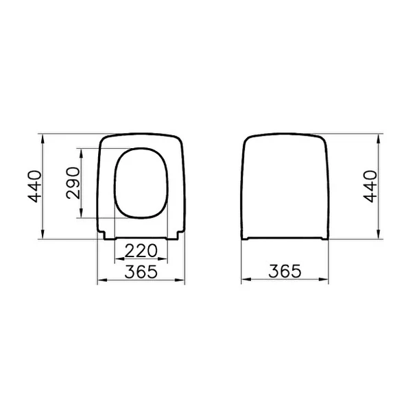 Vitra Metropole Slim Klozet Kapağı, Yavaş Kapanır, Siyah - 2