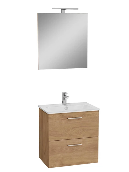 67092 Vitra Mia  Banyo Dolabı Seti 60Cm,Çekmeceli Altın Meşe - 3
