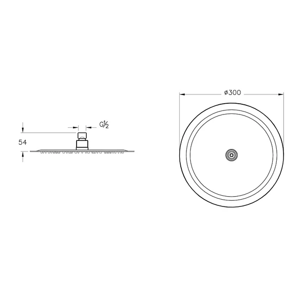 Vitra Lite Ls Duş Başlığı (300 Mm) -Krom - 2