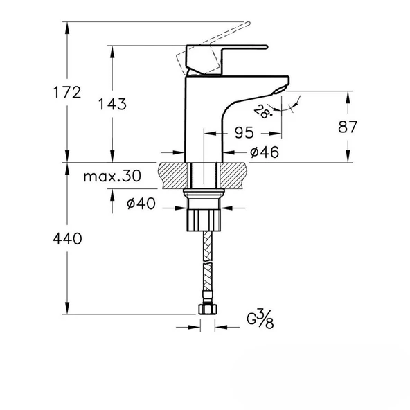A41177 Artema Win S Krom Lavabo Bataryası - 2