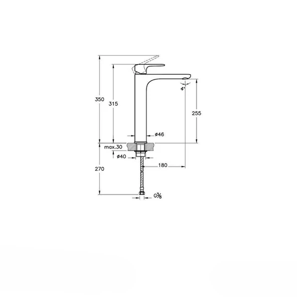 A42707 Artema Root Round Tezgah Üstü Lavabo Bataryası - 2