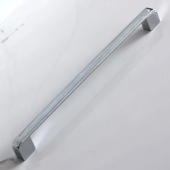 Mobilya Mutfak Dolap Çekmece Dolabı Kapak Metal Kulpu Kulbu Kulpları Oval Krom 224 Mm - Resim 5