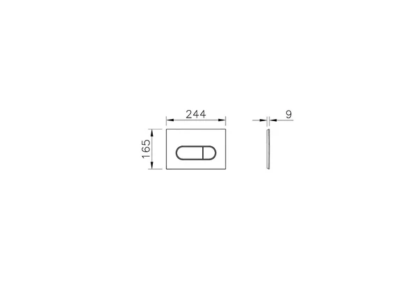 Vitra Root Round Kumanda Paneli, Bakır 740-2240 - 2