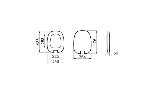 Vitra Plural Klozet Kapağı, Altın Renk Metal Menteşeli, Yavaş Kapanır, Kolay Sökülebilir, Mat Bej, 126-420-019 - 2