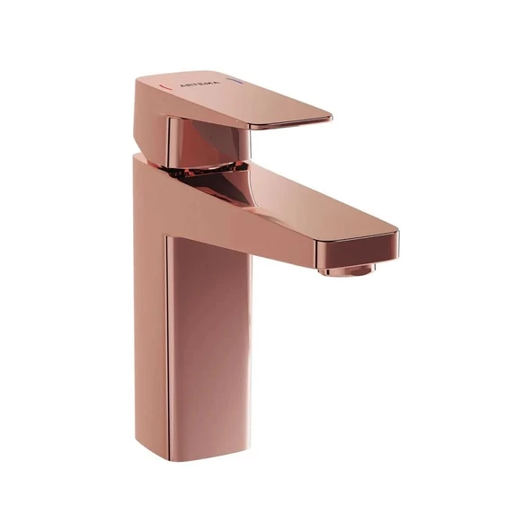 A4273129 Artema Root Square Yüksek Lavabo Bataryası Soft Bakır