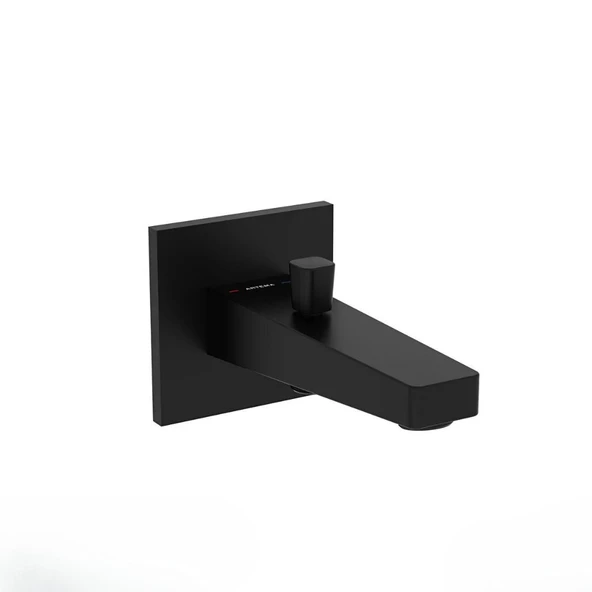 A4313136 Artema Root Square Çıkış Ucu, El Duşu Çıkışlı, Mat Siyah