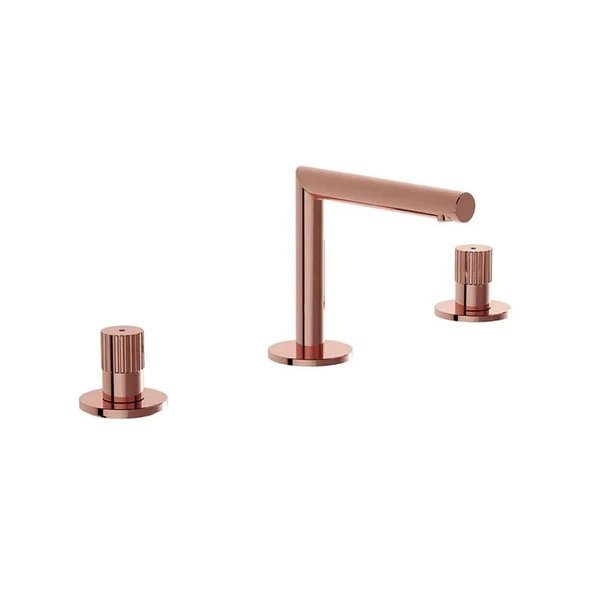 A4258329 VitrA Origin Ankastre Lavabo Bataryası (3 Delikli Lavabolar için), Soft Bakır