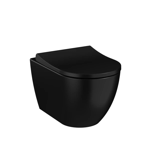 7510B083-0090 Vitra S60 SmoothFlush Asma Klozet - Mat Siyah