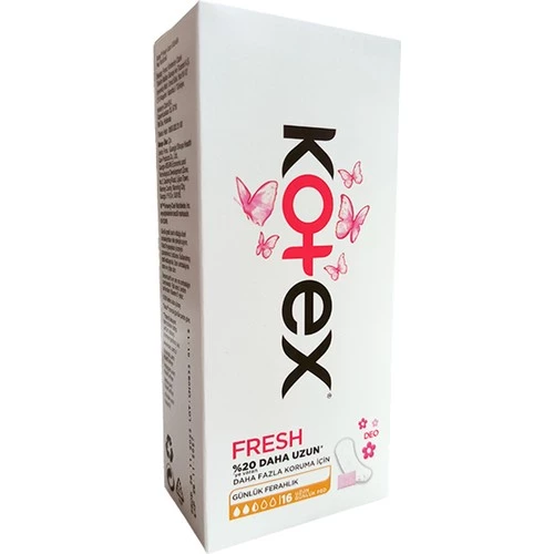 Kotex Fresh Deo Günlük Uzun Ped 16 Adet