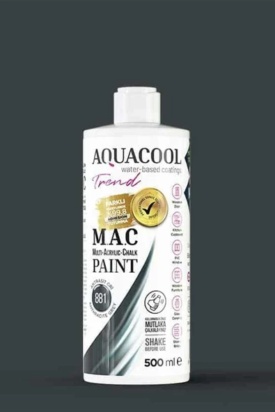 Aquacool Trend M.A.C Su Bazlı Akrilik Dönüşüm Boyası 500 ml. - 7