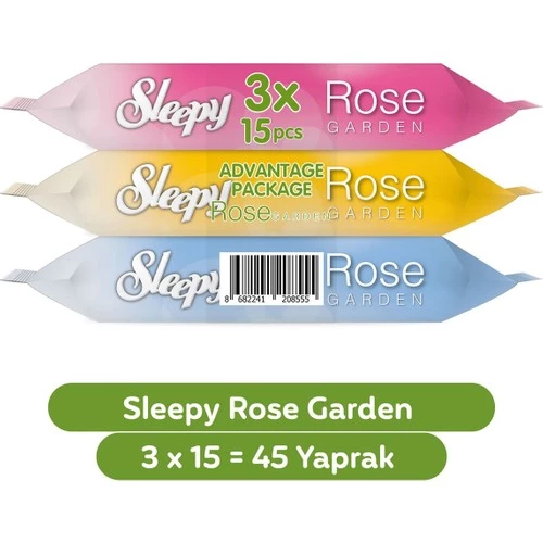 Sleepy Cep Mendili Rose Garden Seyahat 12X3X15