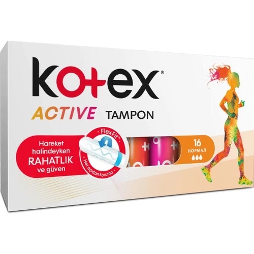 Kotex Active Tampon Normal 16'Li