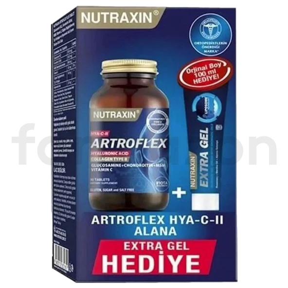 Nutraxin Artroflex Hya-C-II 90 Tablet + Extra Gel 100 ml Hediyeli