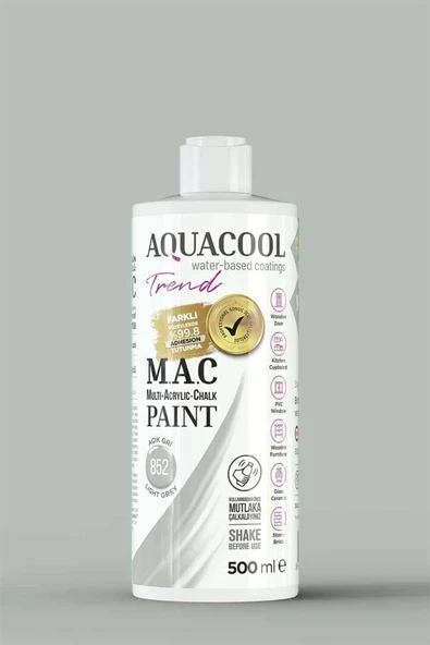 Aquacool Trend M.A.C Su Bazlı Akrilik Dönüşüm Boyası 500 ml. - 2
