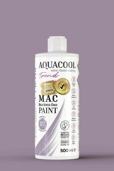 Aquacool Trend M.A.C Su Bazlı Akrilik Dönüşüm Boyası 500 ml. - 5