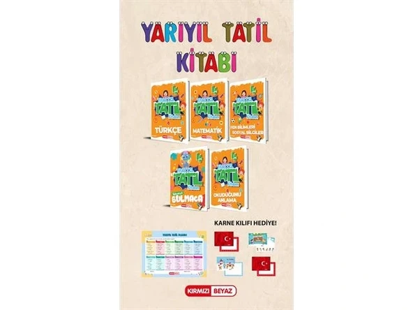 Kırmızı Beyaz 4. Sınıf Yarıyıl Tatil Kitabım Seti Yeni