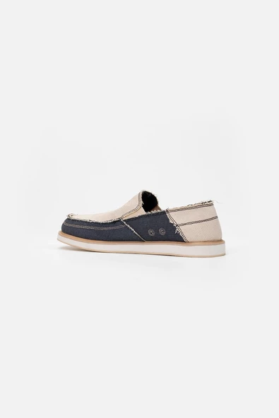 1331 VANEDA LINEN ESPADRIL KETEN ERKEK AYAKKABI LACIVERT - 3