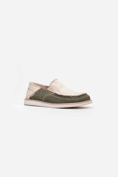 1331 VANEDA LINEN ESPADRIL KETEN ERKEK AYAKKABI BEJ/HAKI - 2