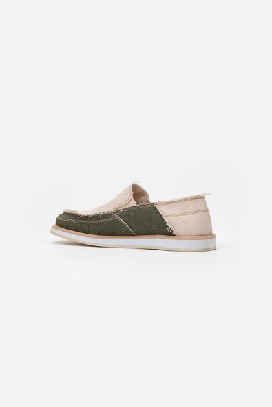 1331 VANEDA LINEN ESPADRIL KETEN ERKEK AYAKKABI BEJ/HAKI - 3