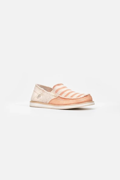1331 VANEDA LINEN ESPADRIL KETEN KADIN AYAKKABI BEJ/SOMON - 2